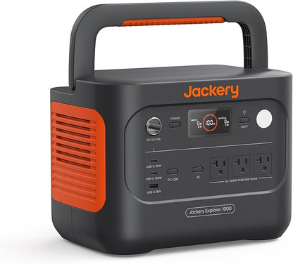 Jackery Explorer 1000 v2 Portable Power Station, 1070Wh LiFePO4 Battery