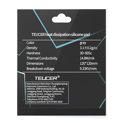 Thermal Pad 14.8 W/mK, Non Conductive Heat Resistance High Temperature