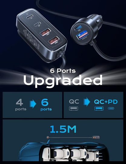 AINOPE 108W USB C Car Charger