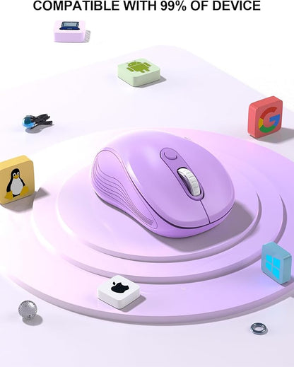 Trueque Wireless Mouse for Laptop, 2.4GHz Ergonomic Computer Mouse