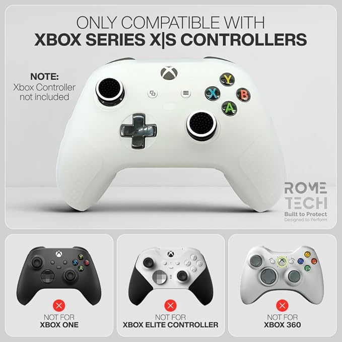 for Xbox Controller Series X/S Silicone Protective Cover, Soft Skin Xbox