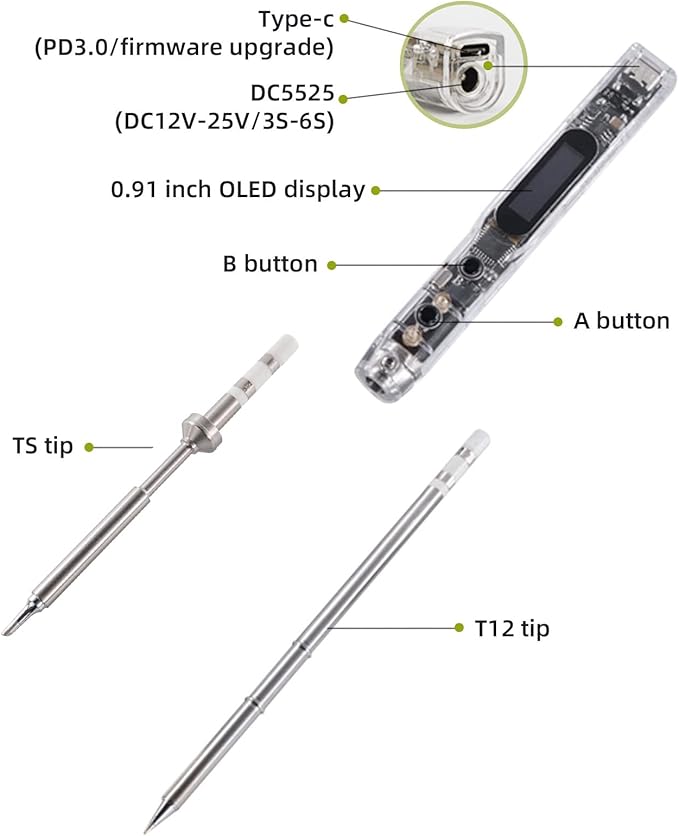 SEQURE SI012 Soldering Iron, 68W Electric Soldering Iron Kit Adjustable