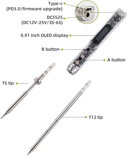 SEQURE SI012 Soldering Iron, 68W Electric Soldering Iron Kit Adjustable