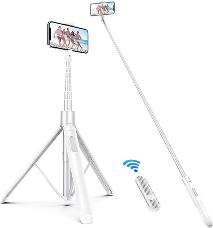 ATUMTEK 60" Selfie Stick Tripod, All in One Extendable Phone Tripod Stand