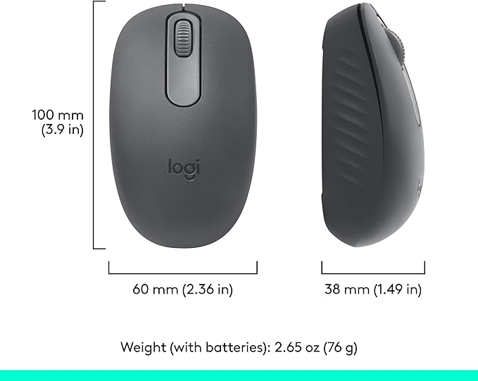 Logitech M196 Bluetooth Wireless Mouse, Compact and Portable Mouse