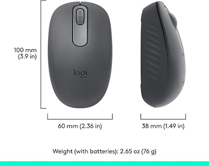 Logitech M196 Bluetooth Wireless Mouse, Compact and Portable Mouse