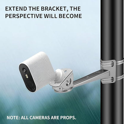 ZT-NET Security Camera Corner Pole Mounting Bracket Stainless Steel Mount
