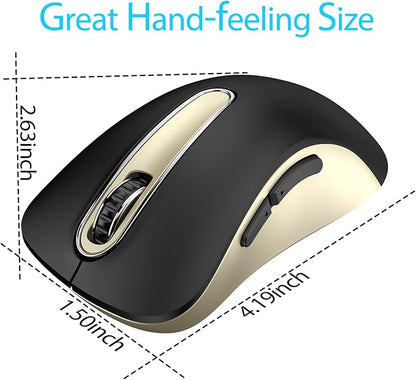 memzuoix 2.4G Wireless Mouse, 1400 DPI Computer Mice