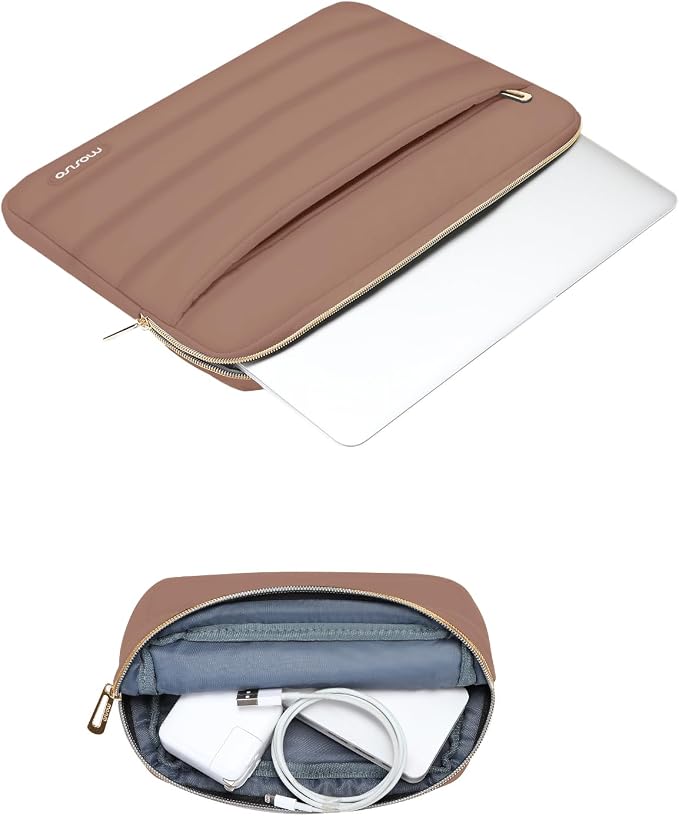 MOSISO 13.3 inch Laptop Case, 13-13.3 inch Puffy Laptop Sleeve Compatible