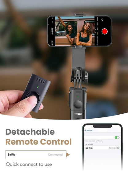 Auto Face Tracking Tripod for iPhone 360°Rotation, Selfie Stick for Android