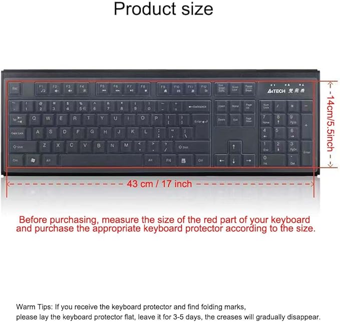 Ultra Thin Desktop PC Silicone Clear Keyboard Cover Skin Protector