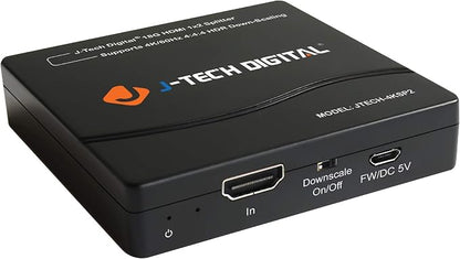 J-Tech Digital HDMI Splitter 1 in 2 Out 4K 60Hz Multi-Resolution Output HDMI