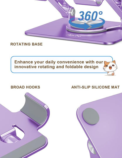 Tablet Stand 360° Rotating Aluminum Holder