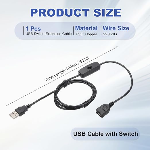 MECCANIXITY USB Extension Cable