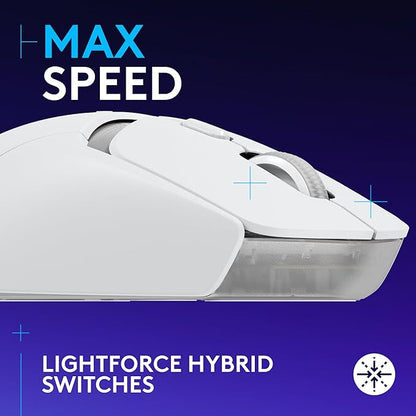 Logitech G309 Lightspeed Wireless Gaming Mouse, Lightweight, LIGHTFORCE Switches