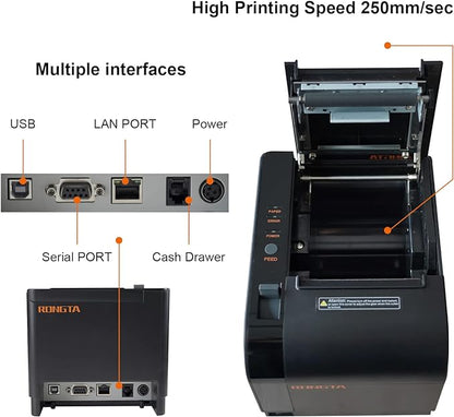 Rongta Thermal Receipt Printer, 80mm Receipt Printers, Thermal Pos Printer