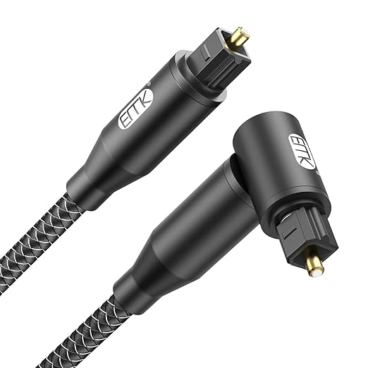 EMK 90 Degree Right Angle Optical Audio Cable