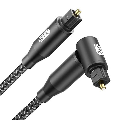 EMK 90 Degree Right Angle Optical Audio Cable