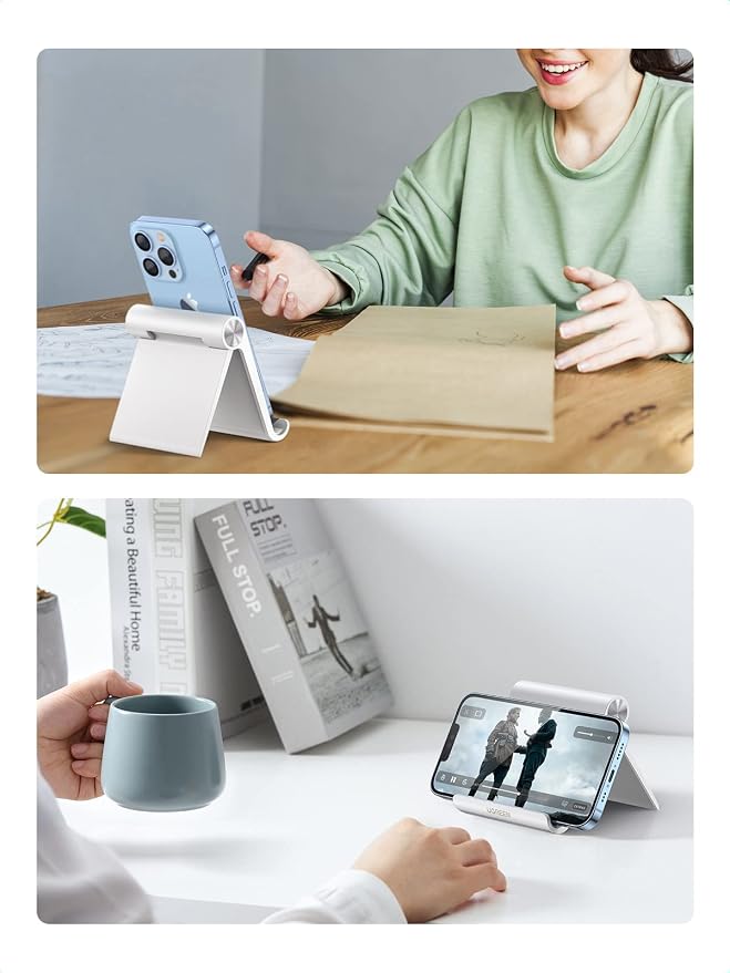 UGREEN Cell Phone Stand for Desk Phone Holder Foldable Portable Adjustable