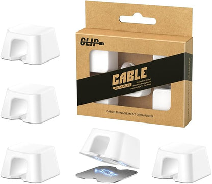 Maveek Magnetic Cable Clips, 5 Pack Square Cord Organizer