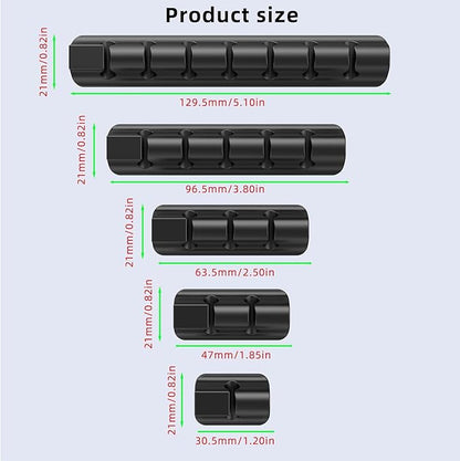 11PCS Cable Management Cord Holder Organizer, Magnetic Cable Clips Adhesive