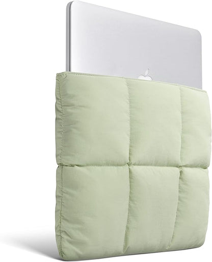 Comfyable Puffy Laptop Sleeve 13 Inch 14 Inch, Quilted Puffer Laptop Carrying