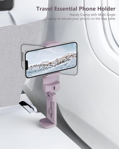 MiiKARE Airplane Travel Essentials Phone Holder, Universal Handsfree Phone Mount