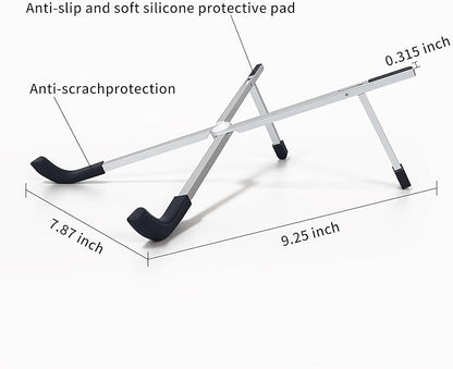 Protable Laptop Stand for Desk, Foldable Laptop Riser Holder, Ventilated