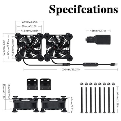 Dual 80mm Cooling Fan