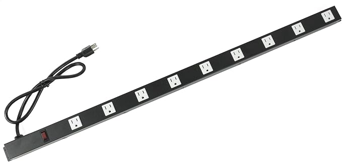 9 Outlets 3 Feet Power Cord 3 Feet Body Opentron OT3093 Heavy Duty Metal Surge