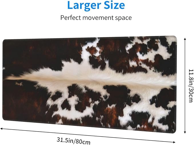 Gaming Mouse Pad, Large Non-Slip Rubber Base Mousepad, Keyboard Mouse Mat
