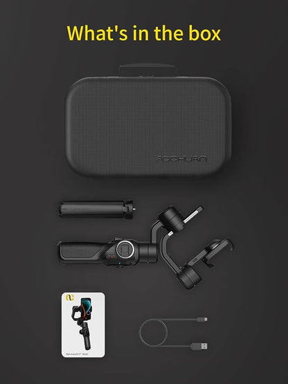 Gimbal Stabilizer for Smartphone, 3-Axis Industry-Standard Gimbal w/360°Rotation