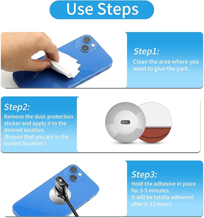 5 Pack Anchor Plate Adhesive Security Plate