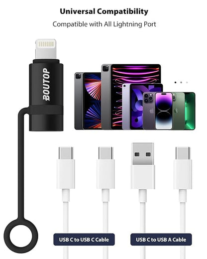 36W USB C to Lightning Cable Adapter, Support Data Sync/PD Fast Charging