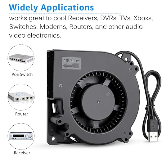 GDSTIME 120mm x 32mm USB Blower Fan