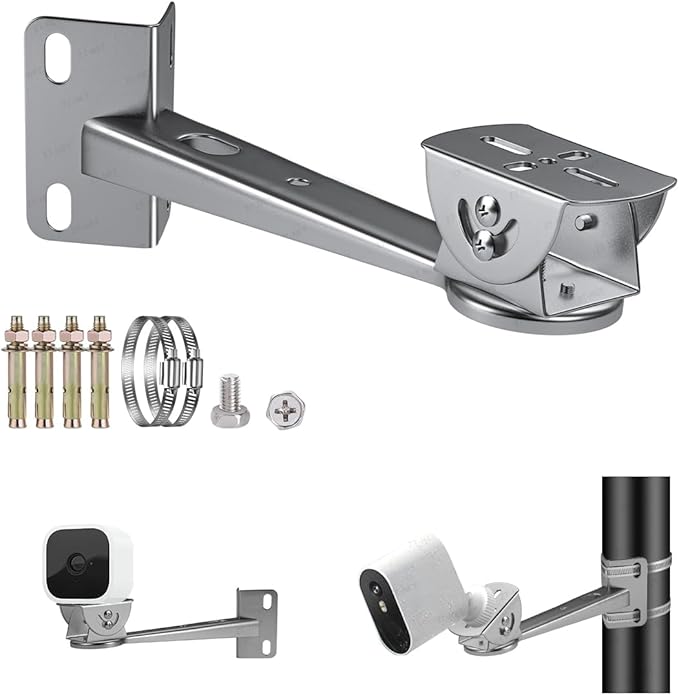 ZT-NET Security Camera Corner Pole Mounting Bracket Stainless Steel Mount