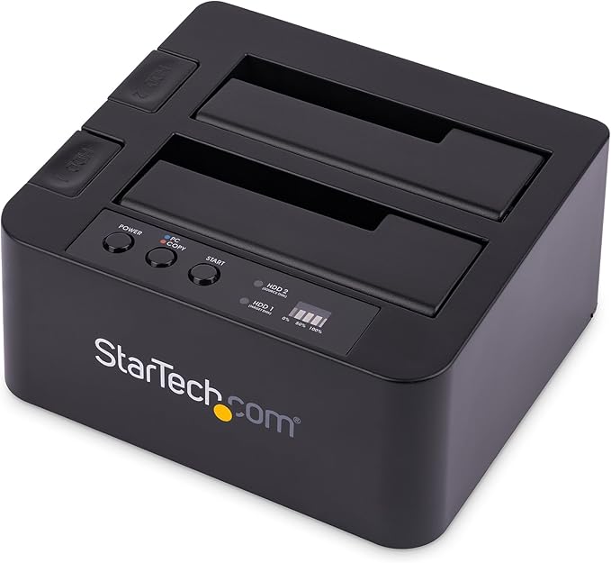 StarTech.com Standalone Hard Drive Duplicator, External Dual Bay USB 3.0 /