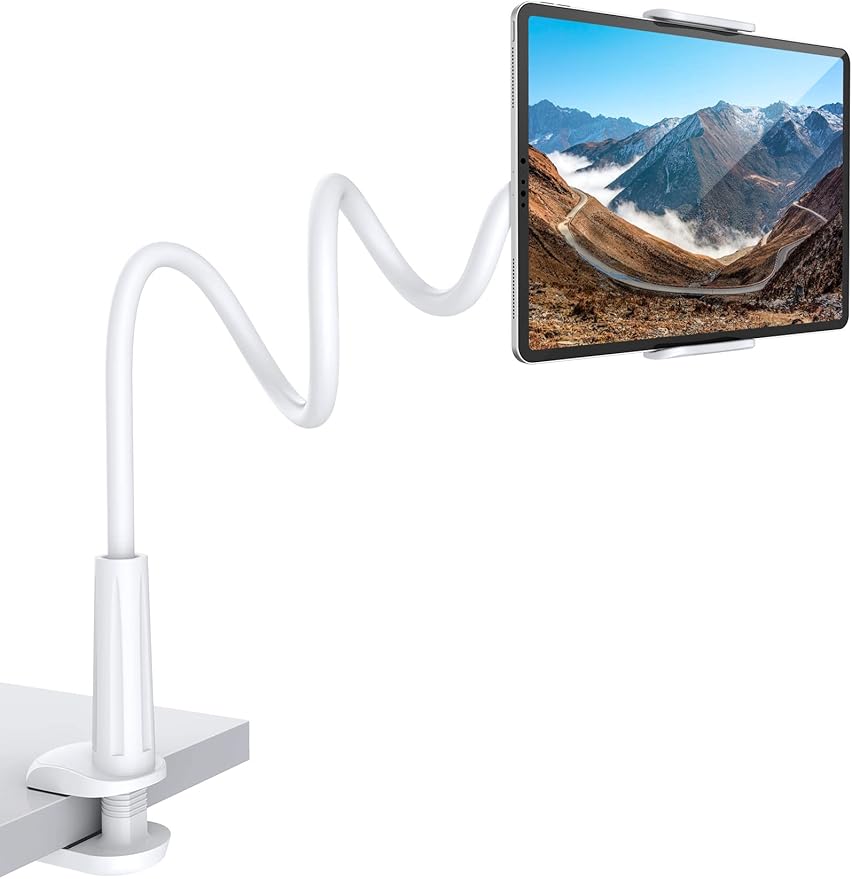 SHAWE Gooseneck Tablet Holder Phone Stand, Flexible Tablet Mount