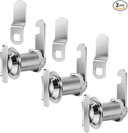 Thumb Operated Offset Cam Lock, 1-1/8” Cylinder Fits on 7/8” Max Door Thickness