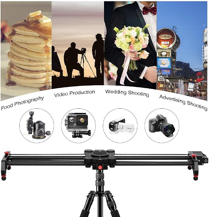 GVM Motorized Camera Slider, Tracking Shooting and 120 Degree Panoramic Shooting