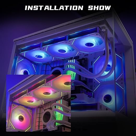 Jungle Leopard Interstellar V1 120mm Case Fan, Infinity Mirror Module