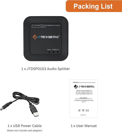 J-Tech Digital Optical Splitter 1 in 3 Out