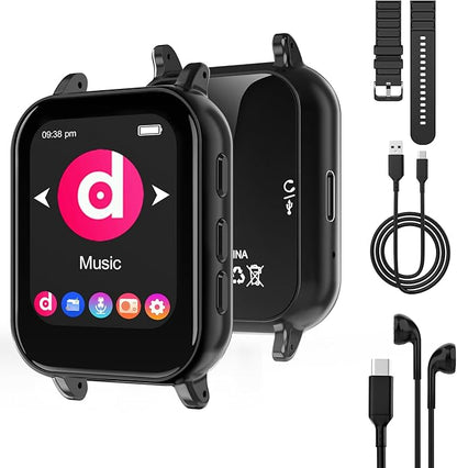 MP3 Player with Bluetooth 5.0, 32GB Touchscreen Music Player with Detachable