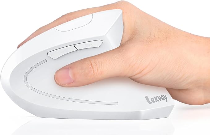 Lekvey Ergonomic Mouse, Vertical Wireless Mouse, Rechargeable 2.4G Optical