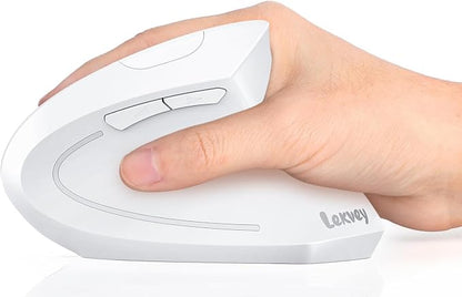 Lekvey Ergonomic Mouse, Vertical Wireless Mouse, Rechargeable 2.4G Optical