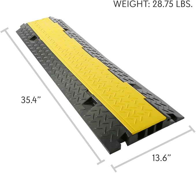 Pyle Durable Cable Protective Ramp Cover