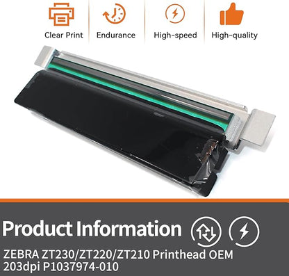 P1037974-010 New Printhead for Zebra ZT230 ZT220 ZT210 Thermal Industrial