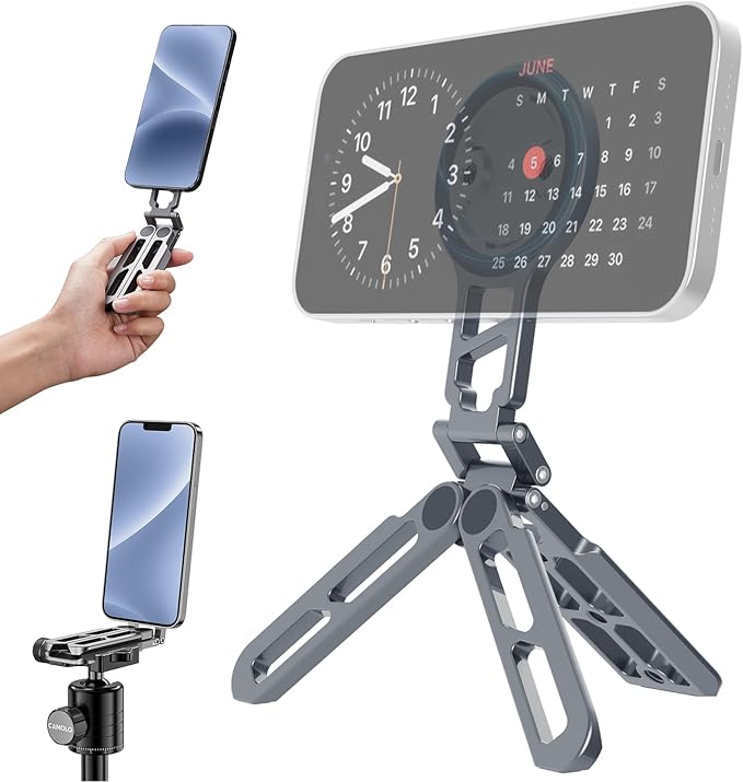 Magnetic Pocket Phone Tripod Foldable Compatible