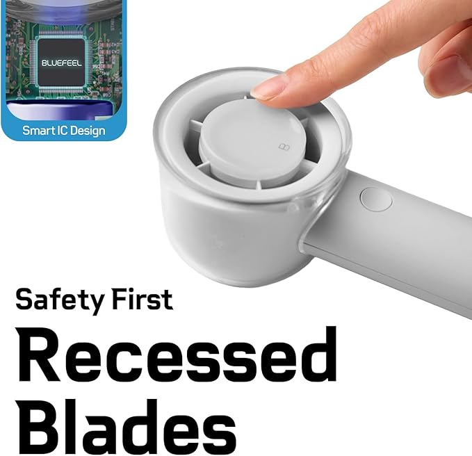 Bluefeel Portable Handheld Turbo Fan, 5-Speed Mini Personal Fan