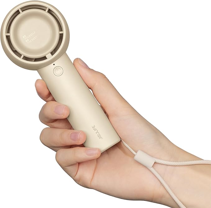 JISULIFE Mini Portable Fan-Bladeless Safe Design, Powerful Turbo Handheld Fan